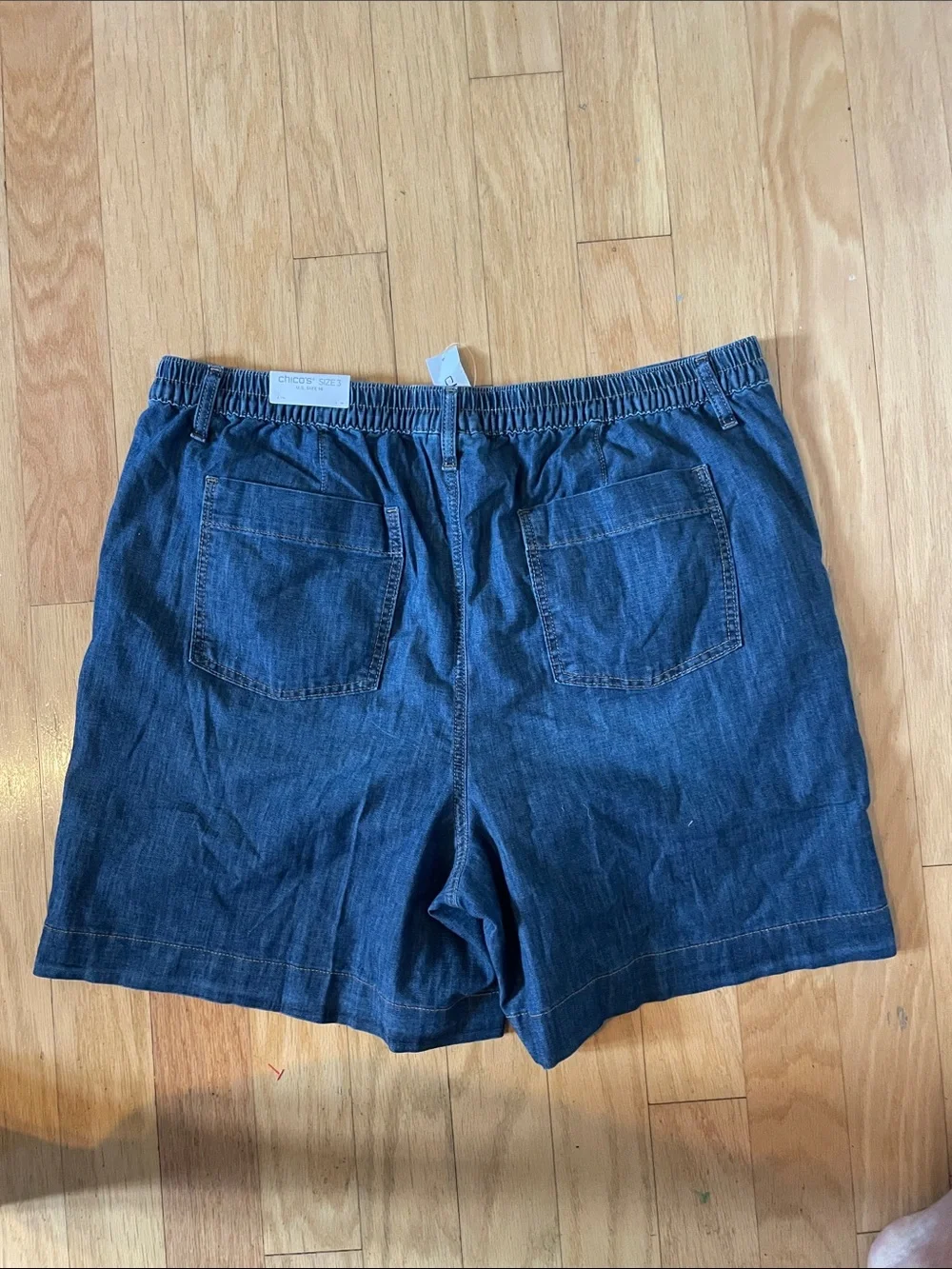 Brand new with tags Chico’s lightweight denim Shorts size 3/16